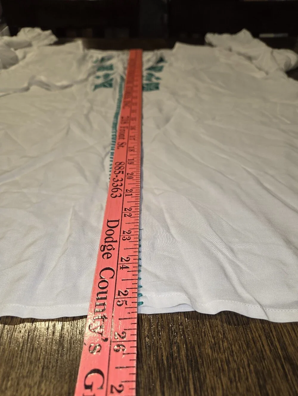 Michael Kors White Tunic with Teal‎ Embroidery